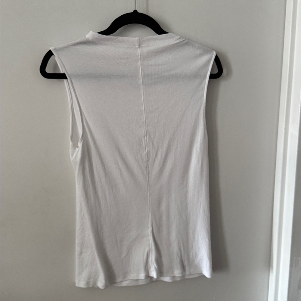 Everlane THE PIMA MICRO-RIB FUNNEL-NECK TANK - Picture 6 of 8